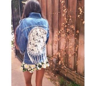 NWT LF Levi’s Reworked Vintage Dreamcatcher Denim Jacket
